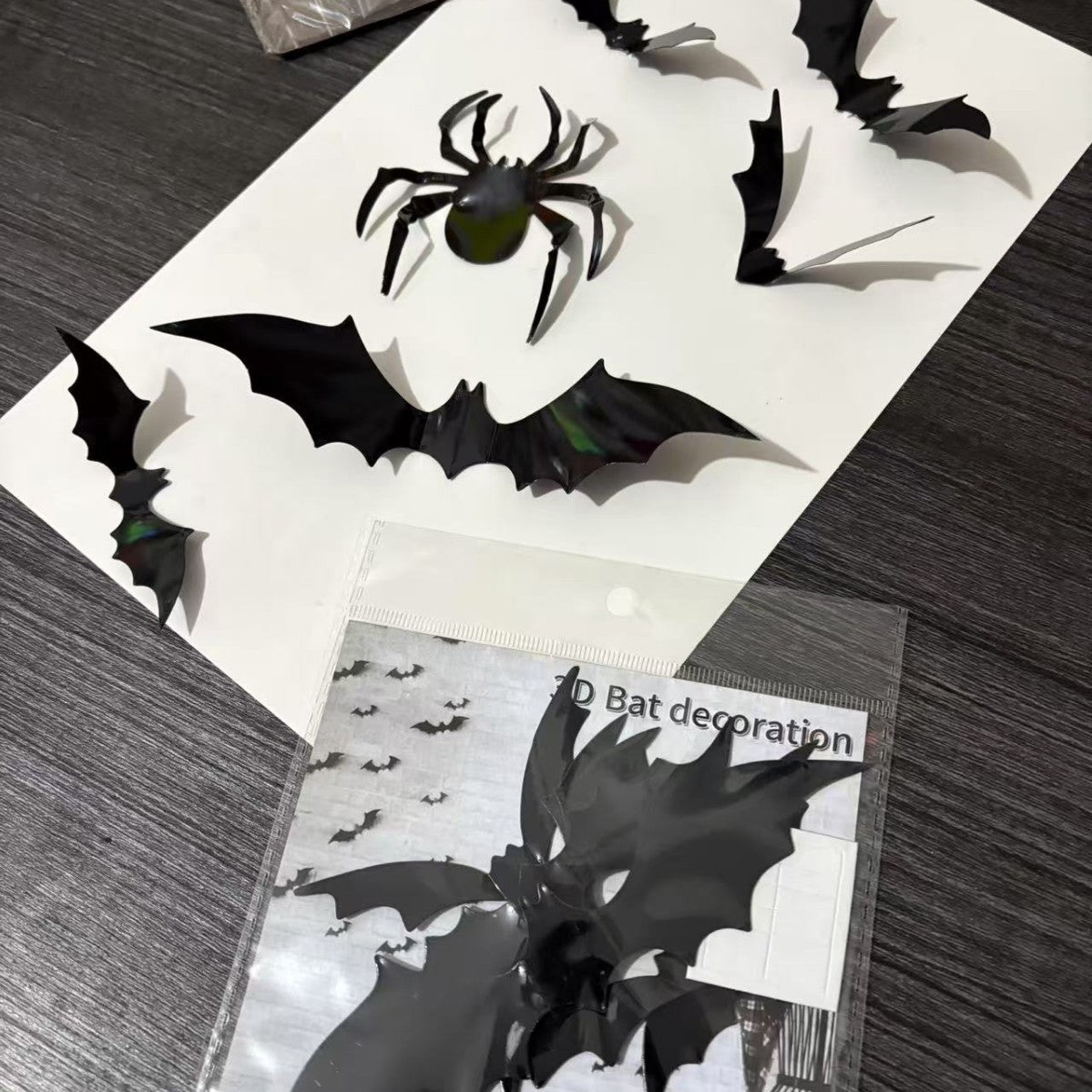Halloween Bat Wall Stickers - Removable Spooky Decor Decals - Image 4