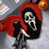 Halloween Faux Cashmere Area Rug - Festive Spooky Decor Floor Mat - Image 2