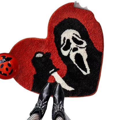Halloween Faux Cashmere Area Rug - Festive Spooky Decor Floor Mat - Image 5