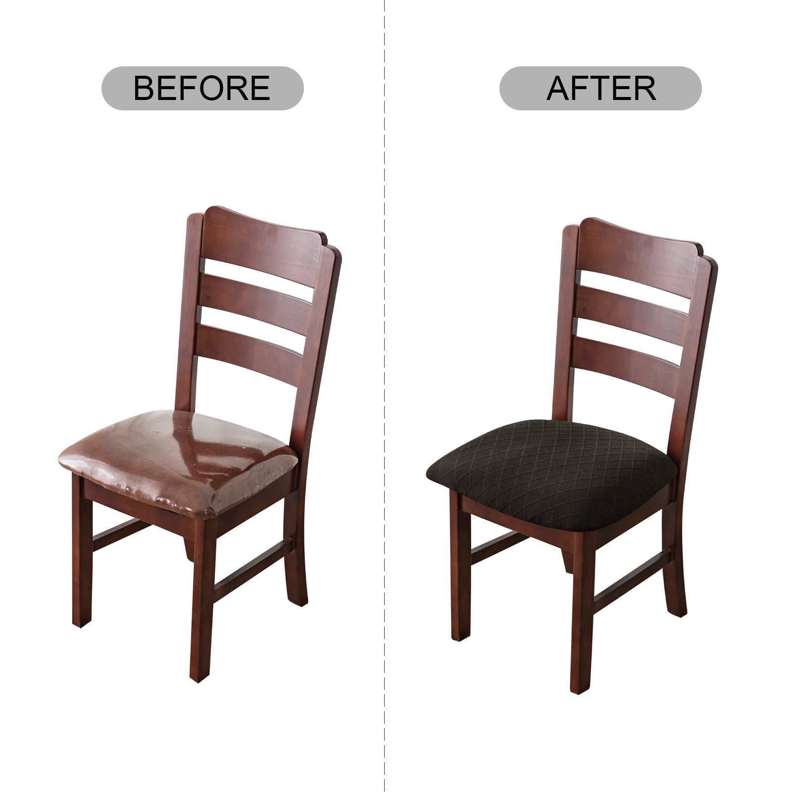 Coffee Brown Seat Covers - 6-Piece Set for Car Seats - Image 2