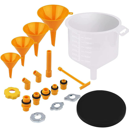 15PCS Coolant Funnel Kit - Universal Radiator Filling Funnels with Adapters - Image 2