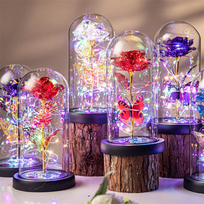 Purple & Silver Butterfly Lantern - Festive Decorative LED Light - Image 2