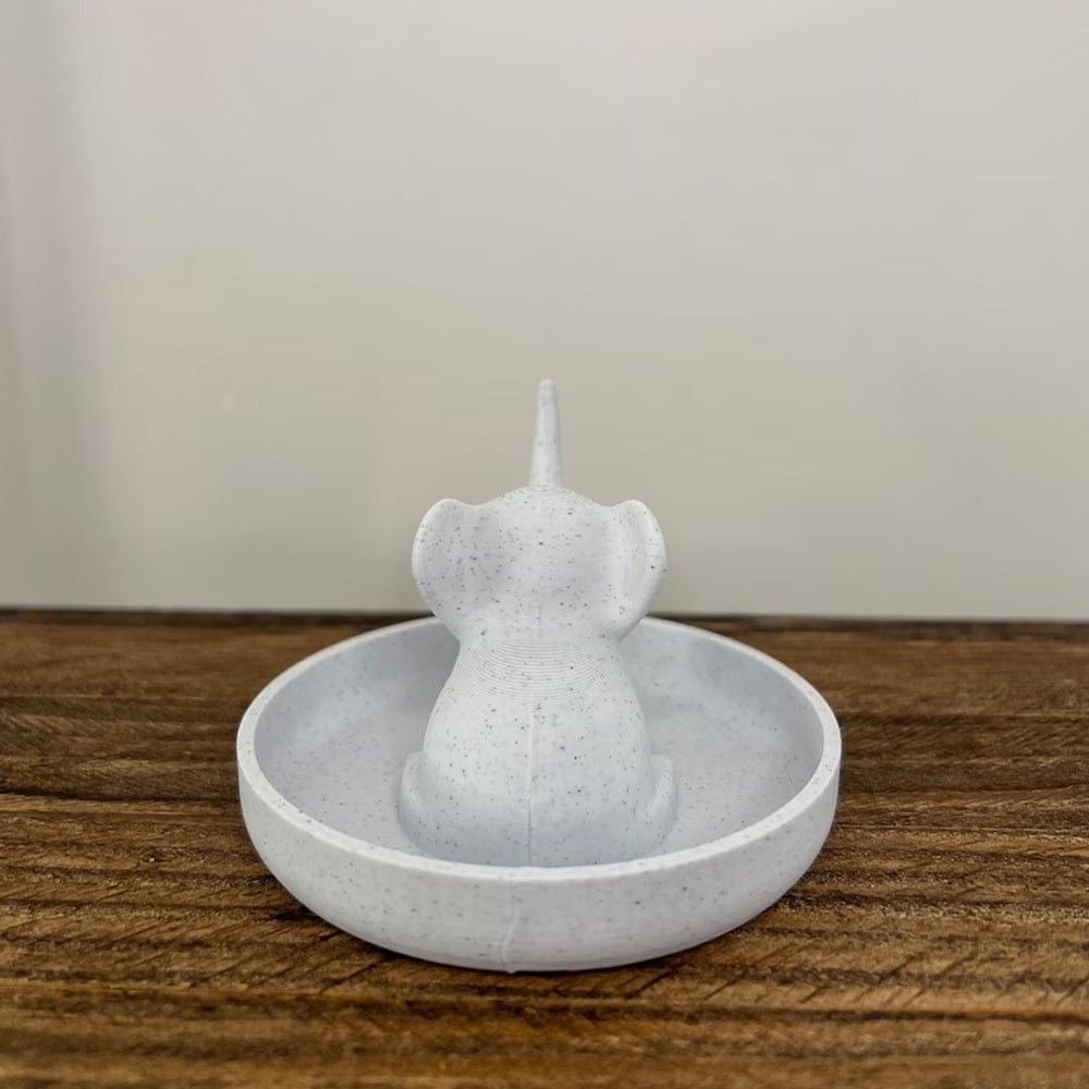 Elephant Jewelry Dish with Decorative Ring Holder and Tray Adorable Elephant Ring Organizer Tray for Jewelry Keep Ring Dish and Holder - Image 4