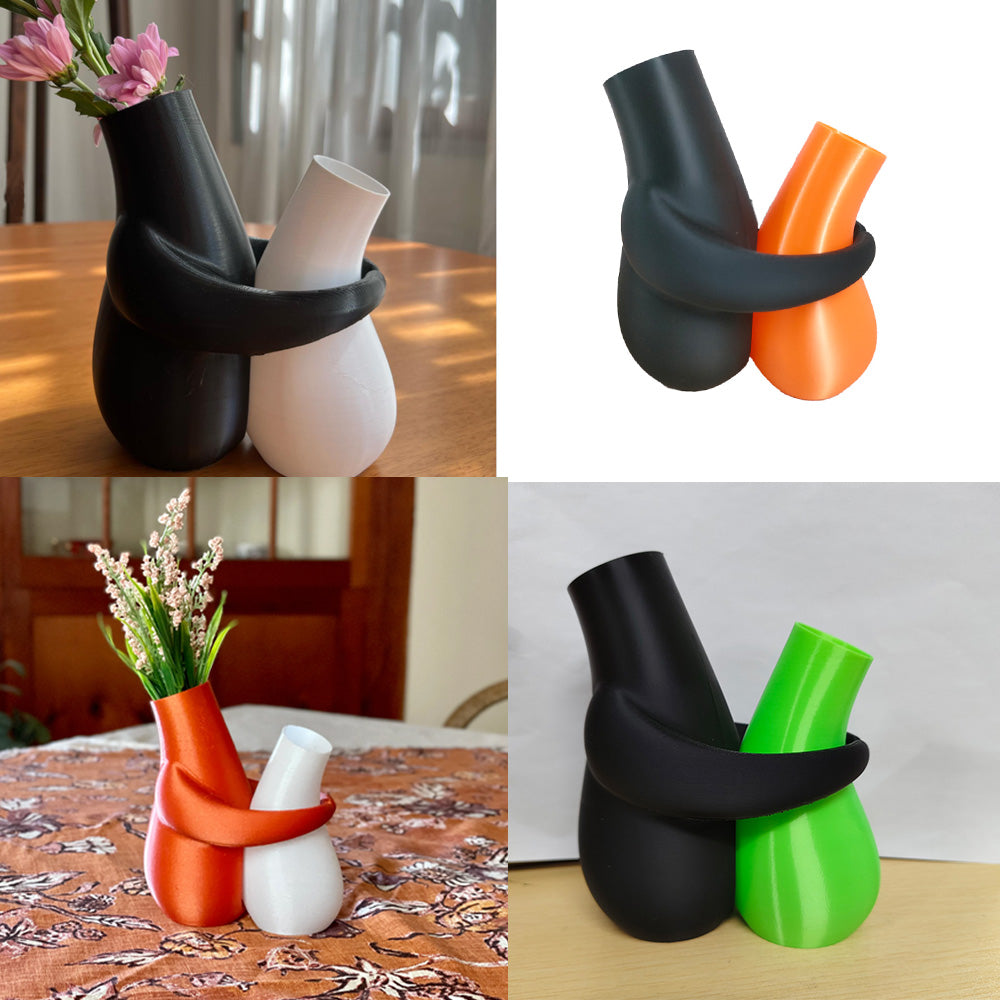 3D printedHugging Vases, decorative vase, suitable for office and home desktop flower pots, a gift for illustration enthusiasts, Valentine's Day, Mother's Day, Easter gift. - Image 3