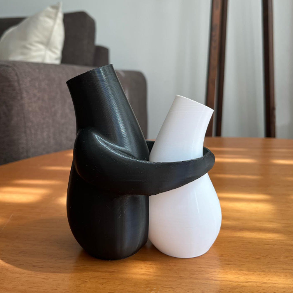 3D printedHugging Vases, decorative vase, suitable for office and home desktop flower pots, a gift for illustration enthusiasts, Valentine's Day, Mother's Day, Easter gift. - Image 2