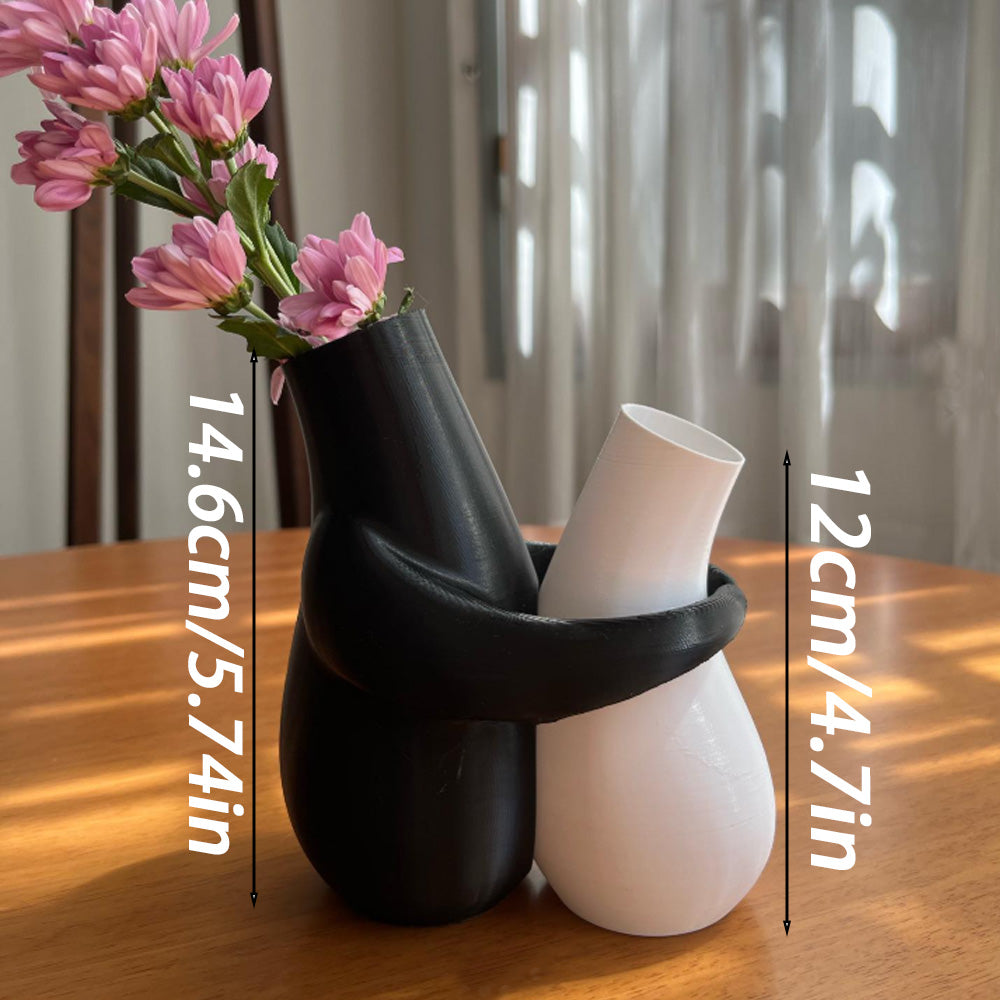 3D printedHugging Vases, decorative vase, suitable for office and home desktop flower pots, a gift for illustration enthusiasts, Valentine's Day, Mother's Day, Easter gift. - Image 3