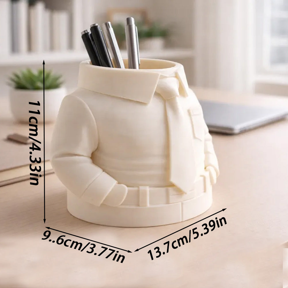 Hirt & Tie Pen Holder – Stylish 3D Printed Desk Organizer - Image 2