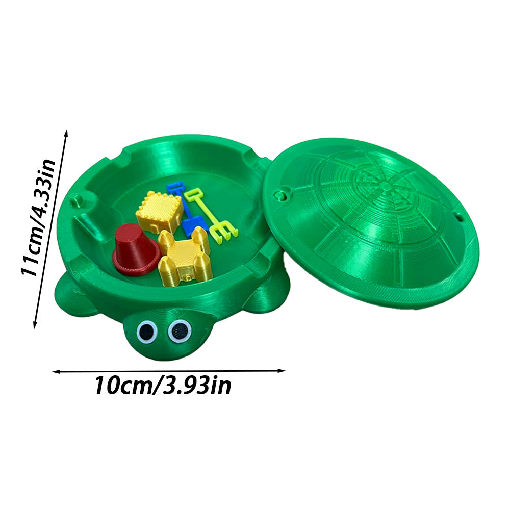 Mini Turtle Sandbox Desk Toy with  Small Tools, Mini Zen Garden Fidget Stress Relief Toys for Adults and Kids, Desktop Decor Accessories for Home and Office - Image 4