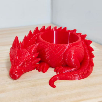 Sleeping Dragon Bowl, Fantasy Home Decor 3D Printed,Sleeping Dragon Flowerpot,Dragon Lover Gifts - Image 5
