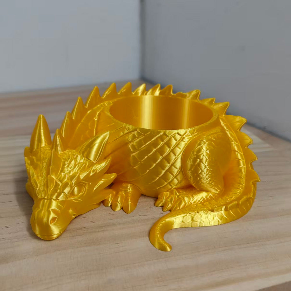 Sleeping Dragon Bowl, Fantasy Home Decor 3D Printed,Sleeping Dragon Flowerpot,Dragon Lover Gifts - Image 6