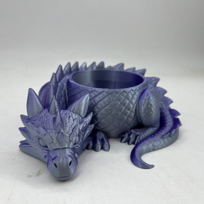 Sleeping Dragon Bowl, Fantasy Home Decor 3D Printed,Sleeping Dragon Flowerpot,Dragon Lover Gifts - Image 7