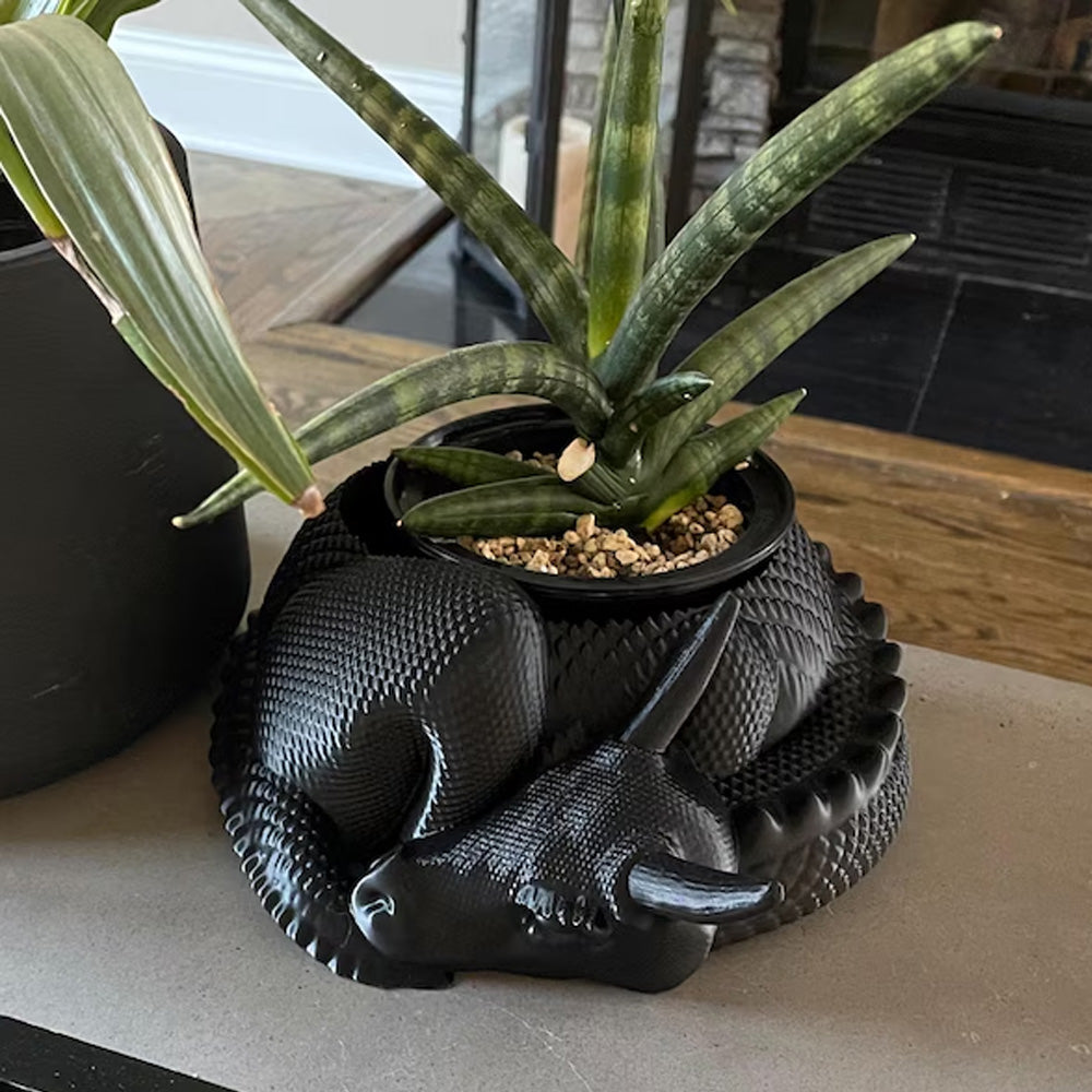 Dragon Planter, 3D Printed, Fantasy Decor, Dragon Pot, Dragon Bowl, Dragon Dish - Image 4