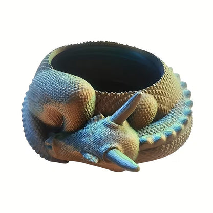 Dragon Planter, 3D Printed, Fantasy Decor, Dragon Pot, Dragon Bowl, Dragon Dish - Image 7