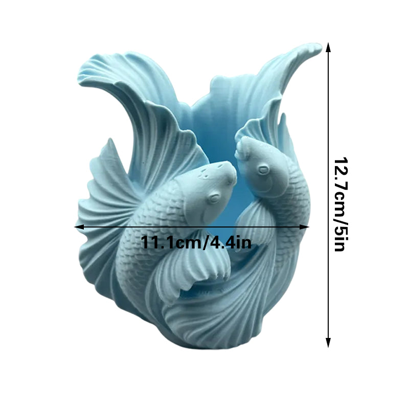 Biomorphic Flowing Sculptural Vase - Organic Wavy Modern Home Decor - Image 4