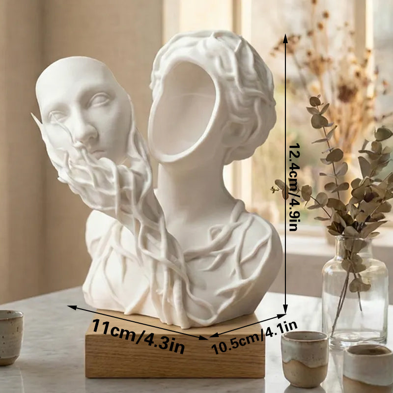 A 3D-printed vase shaped like a goddess of nature. Let go of pretense. Stay in nature. - Image 3