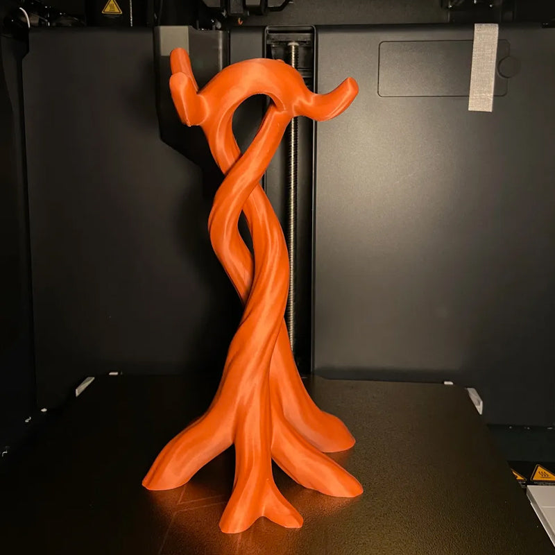 3D-printed modern headphone stand, compatible with various headphones (gaming headsets, Bluetooth headsets, etc.) Orange - Image 2