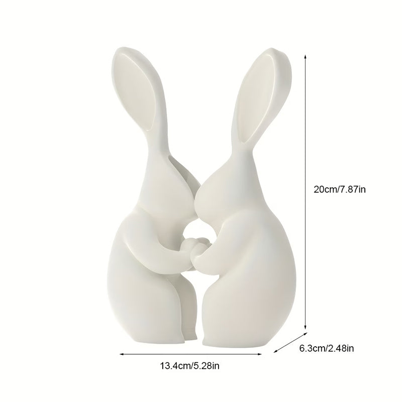 3D printed Easter bunny vase, ceramic-look plastic vase.black. - Image 4
