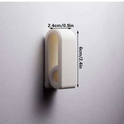 3D-printed press-lock towel hooks | Self-locking hooks, white - Image 2