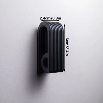 3D-printed press-lock towel hooks | Self-locking hooks, black - Image 2