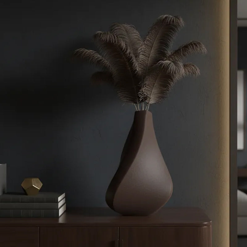 3D-printed sculpture of a contemplative vase,black - Image 2