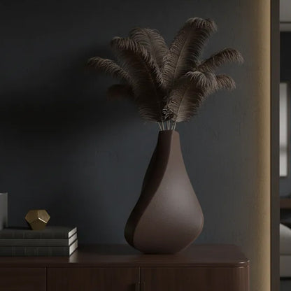 3D-printed sculpture of a contemplative vase,black - Image 2