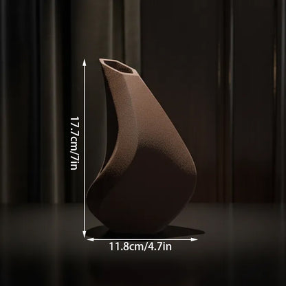 3D-printed sculpture of a contemplative vase,black - Image 4