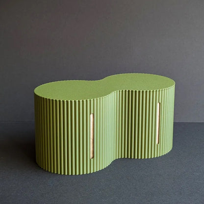 3D-printed toilet paper roll storage box, light green - Image 2
