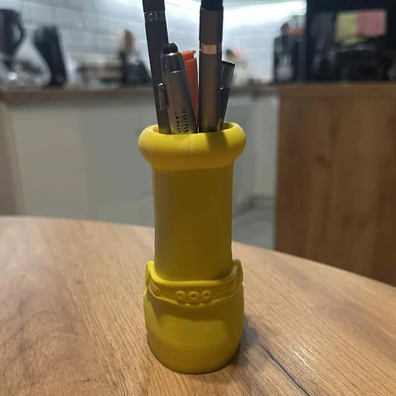 Yellow Crocs Boot Pen Holder – A Fun Desktop Organizer - Image 2