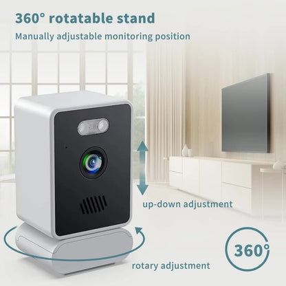 3MP dual lens security camera, suitable for home indoor and outdoor use, full-color high-definition night time, live alarm, 2-channel audio, supports 5G&2.4G WiFi, remote control through mobile app, ideal for home security and pet monitoring - Image 3