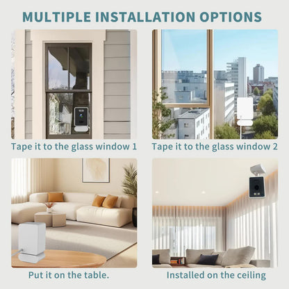 3MP dual lens security camera, suitable for home indoor and outdoor use, full-color high-definition night time, live alarm, 2-channel audio, supports 5G&2.4G WiFi, remote control through mobile app, ideal for home security and pet monitoring - Image 5
