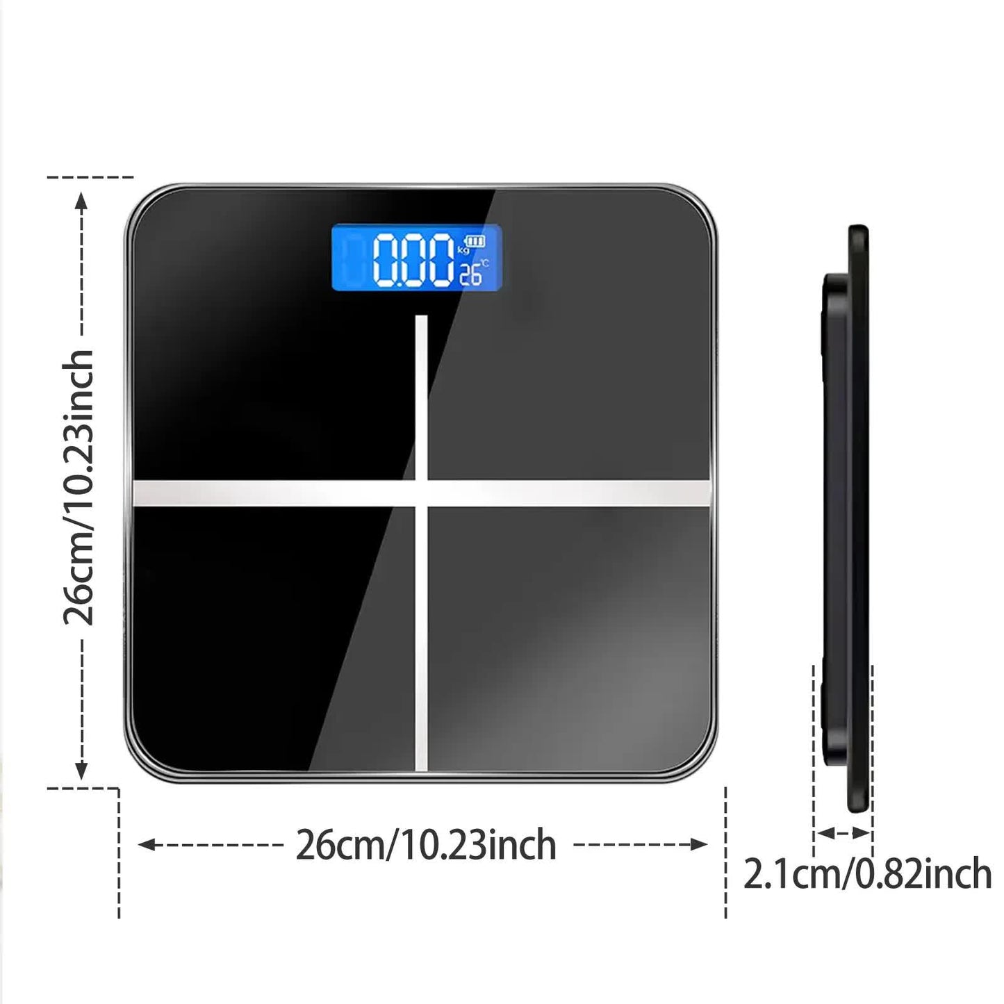 396-pound Weight Scale, Electronic Scale, Bathroom Scale, Personal Scale, High-precision Weight Scale, With LCD High-definition Display And Temperature Display (switchable KG/LB Units) Large Platform, Durable And Safe, Suitable For Various Scenarios - Image 2