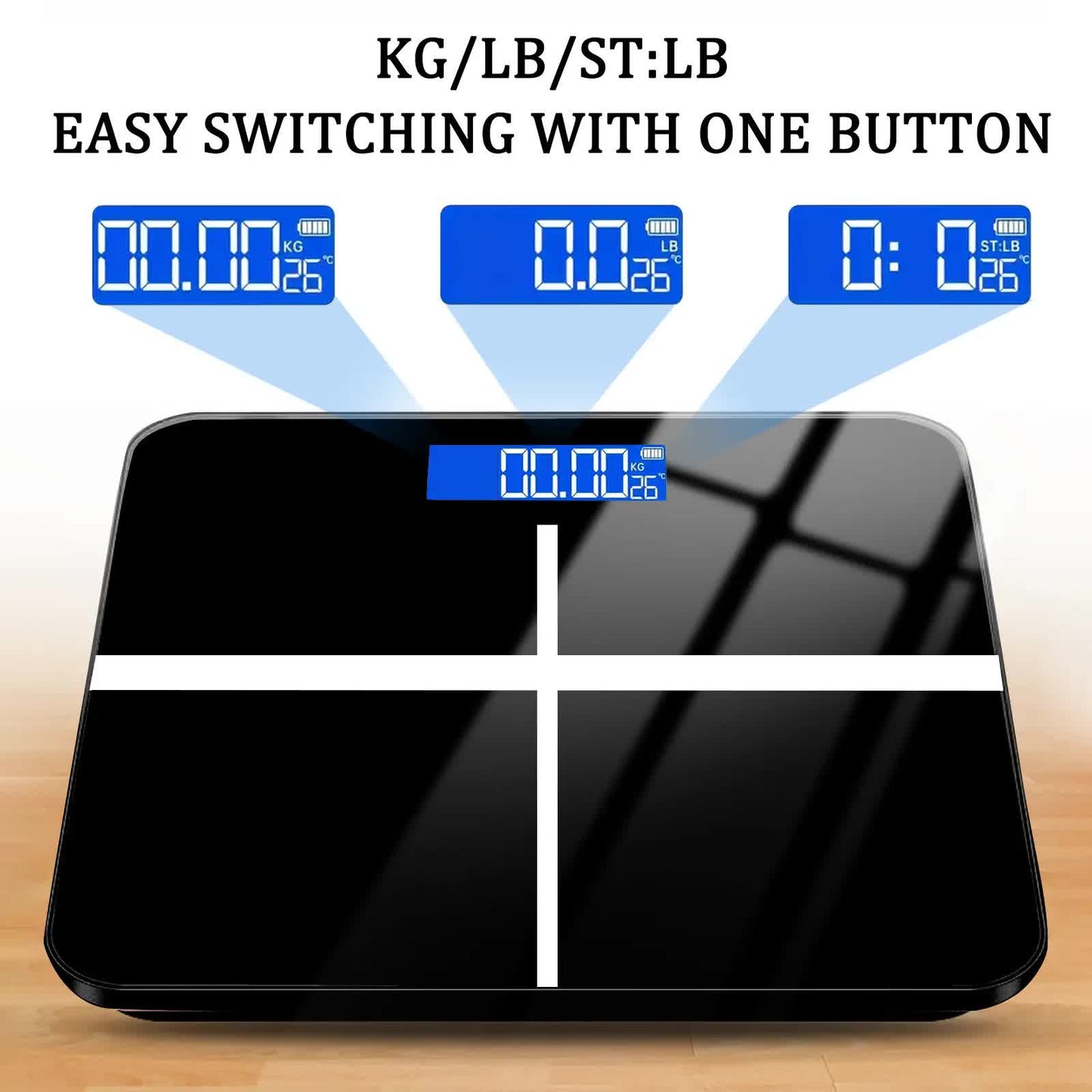 396-pound Weight Scale, Electronic Scale, Bathroom Scale, Personal Scale, High-precision Weight Scale, With LCD High-definition Display And Temperature Display (switchable KG/LB Units) Large Platform, Durable And Safe, Suitable For Various Scenarios - Image 5