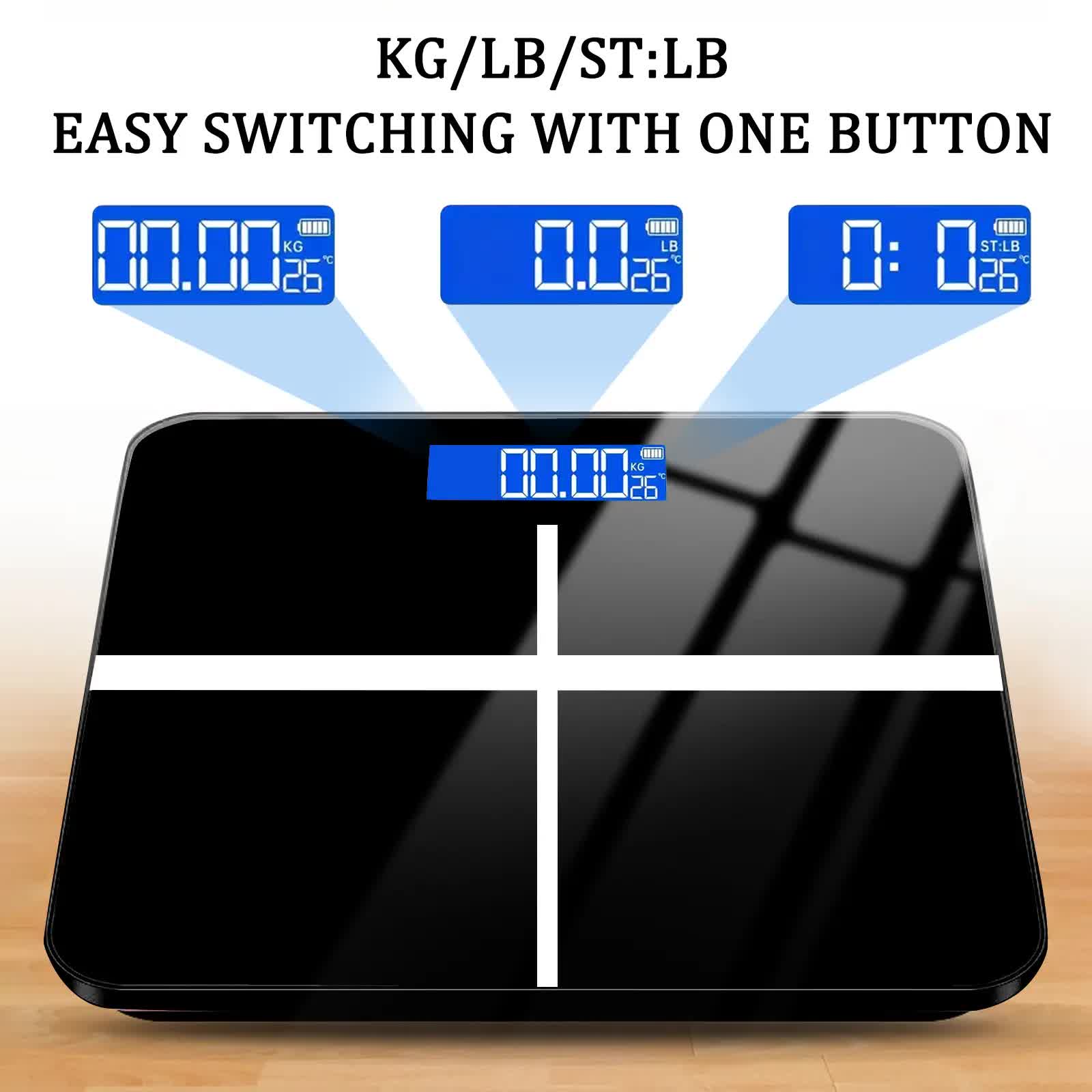 396-pound Weight Scale, Electronic Scale, Bathroom Scale, Personal Scale, High-precision Weight Scale, With LCD High-definition Display And Temperature Display (switchable KG/LB Units) Large Platform, Durable And Safe, Suitable For Various Scenarios - Image 5