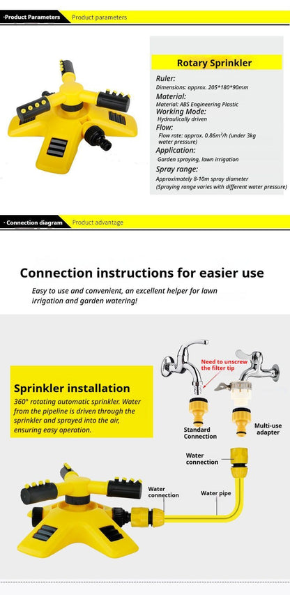 1SetSprinkler(Base+Trident)-Yellow - Image 4
