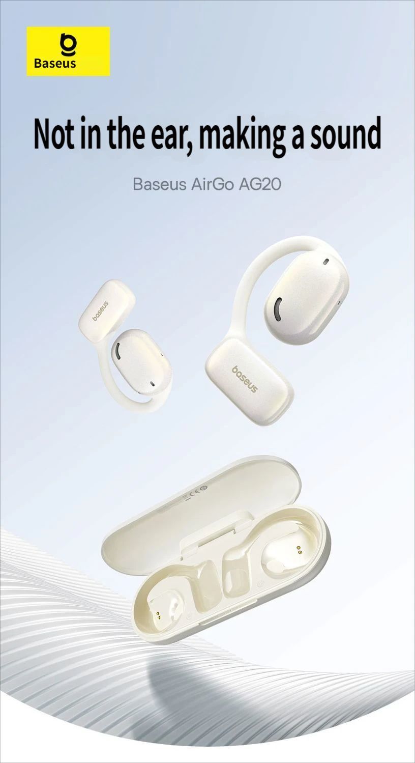 AG20 Bluetooth headset-White - Image 2