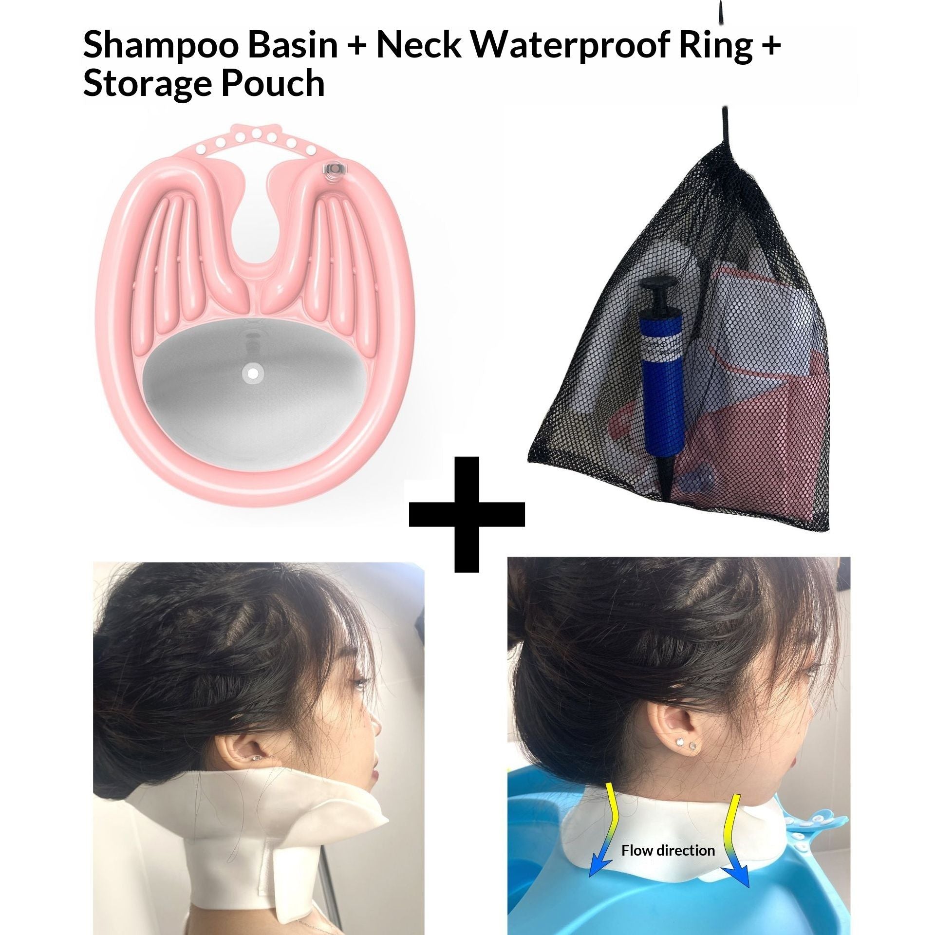 HairWashingBasinBlack+DrainageBag - Image 3