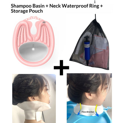 BlackHairWashingBasin+LargeShowerCap+DrainBasket - Image 3