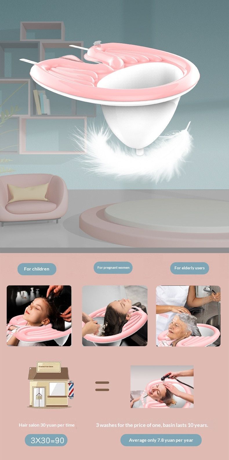 HairWashingBasinBlack+WaterproofRing+DrainageBag - Image 7