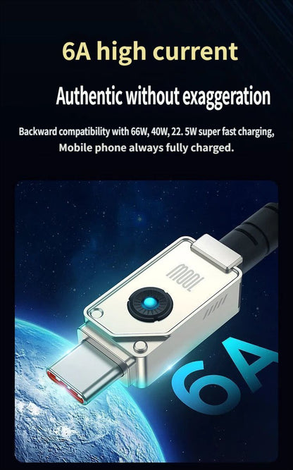 Fast charging data cable CtoC 100w 1m-Black - Image 5