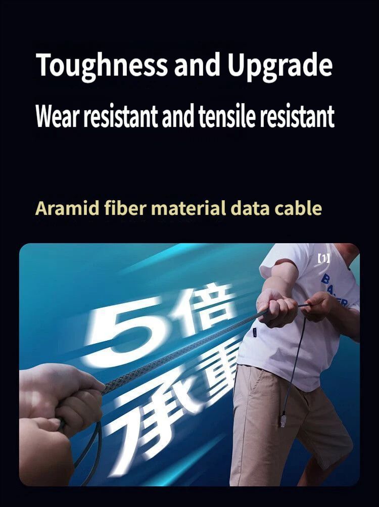 Fast charging data cable CtoC 100w 1m-Black - Image 7