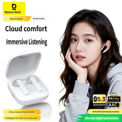 E16 Bluetooth headset-White - Image 4