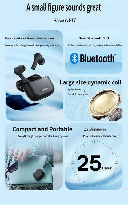 E17 Bluetooth headset-Black - Image 8