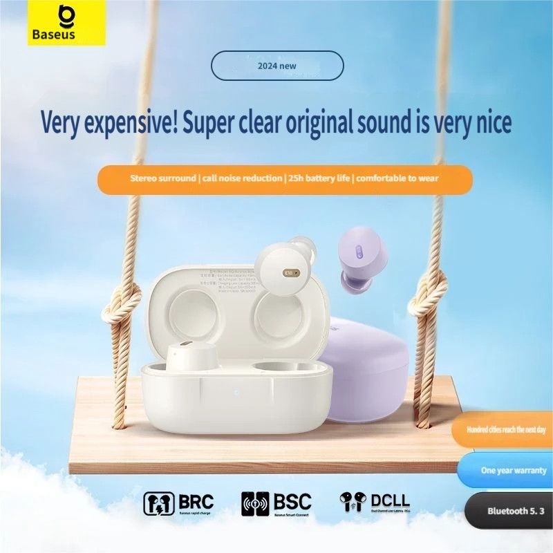 E18 Bluetooth headset-White