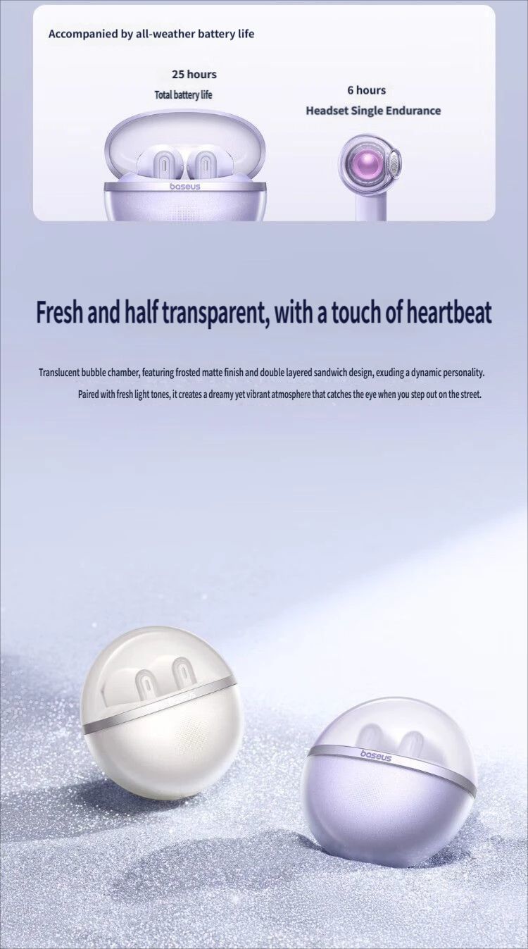 E5 Bluetooth headset-Pink - Image 4