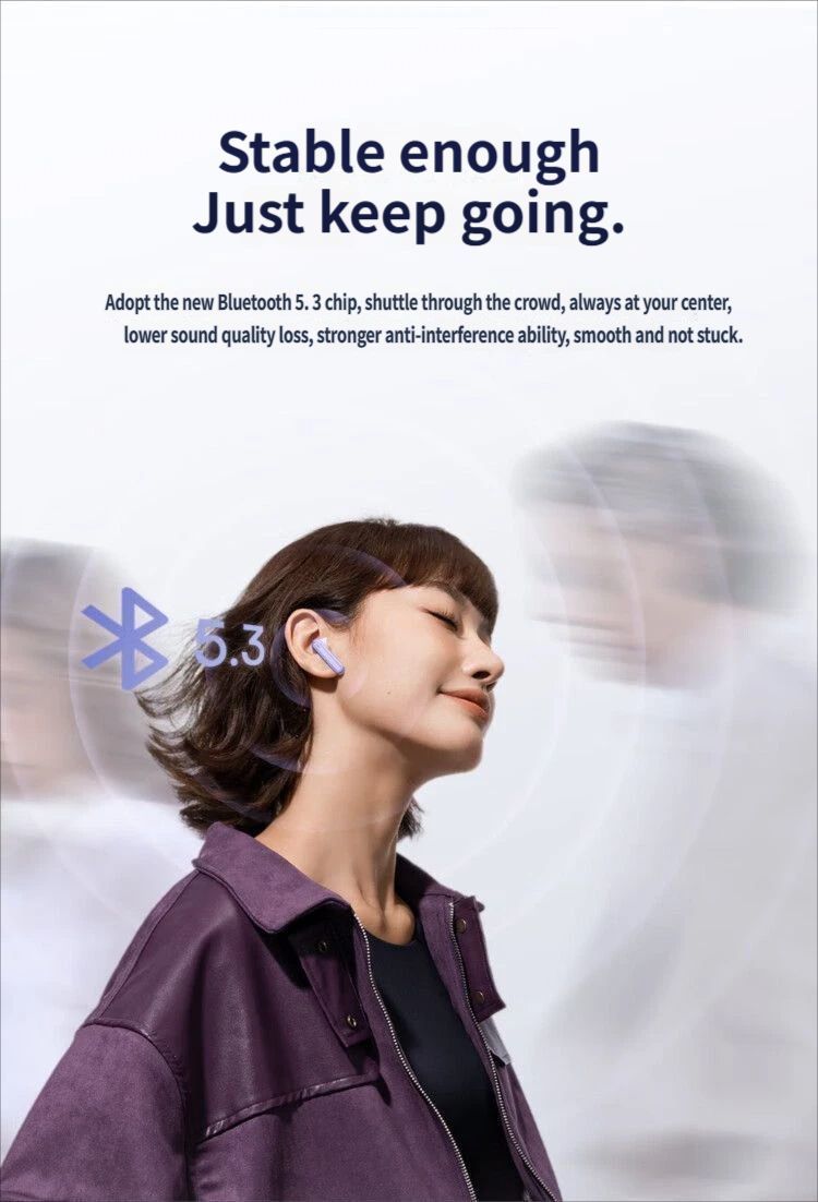 E5 Bluetooth headset-Pink - Image 9