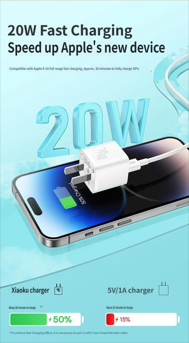 GaN5 Fast charging charger mini 1C 20W-Black - Image 5