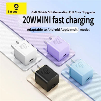 GaN5 Fast charging charger mini 1C 20W-Blue