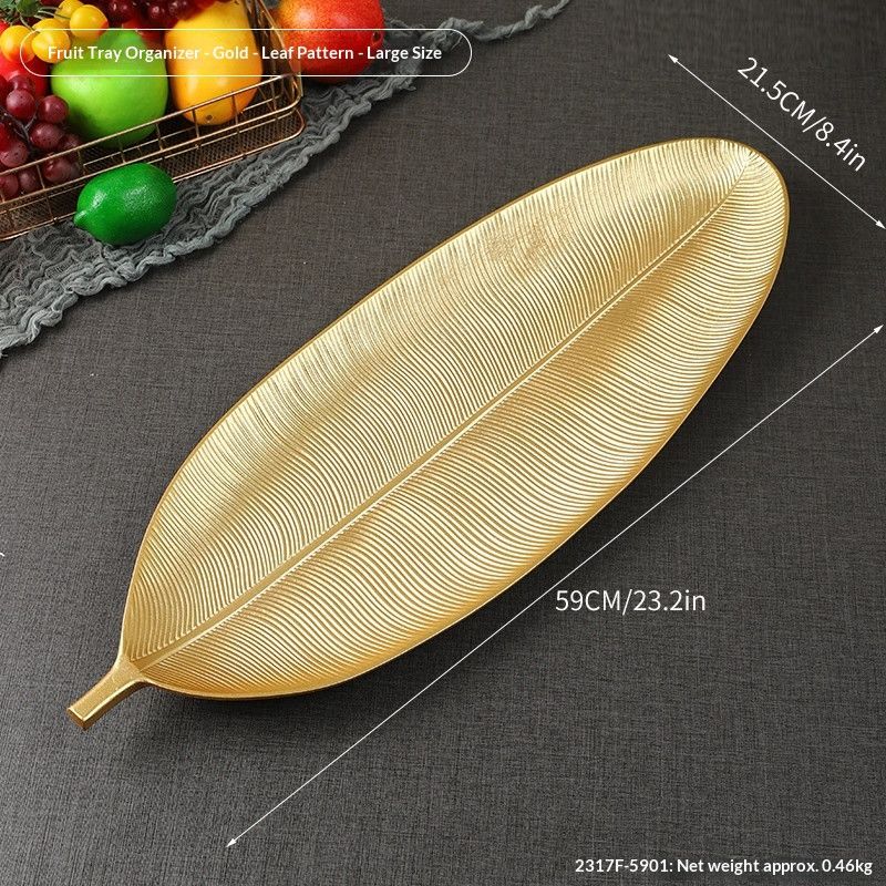 2317F-2502-Gold--VeinedLeaf30cm - Image 8