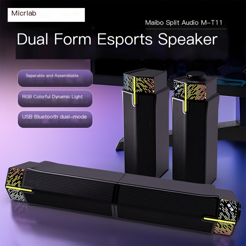 M-T11 Bluetooth wired speaker-Black - Image 2