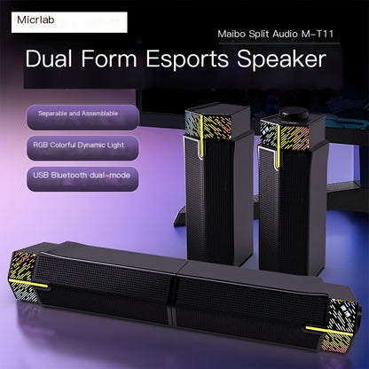 M-T11 Bluetooth wired speaker-Black - Image 2